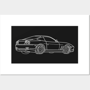 Ferrari 550 Maranello - backside Posters and Art